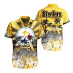 Pittsburgh Steelers Flower On The Beach Hawaiian Shirt