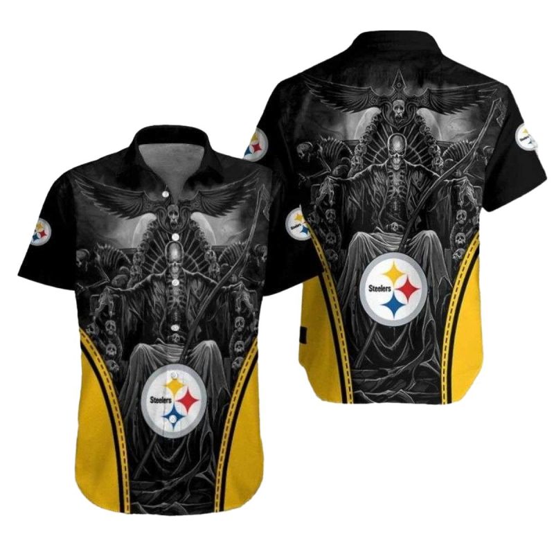 Pittsburgh Steelers Game Of Steelers Dead Skull Hawaiian Shirt 1