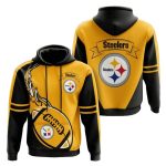 Pittsburgh Steelers Gold Fire AOP Hoodie