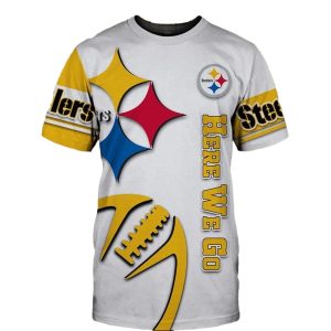 Pittsburgh Steelers Graphic Balls Gift For Fans AOP T-Shirt