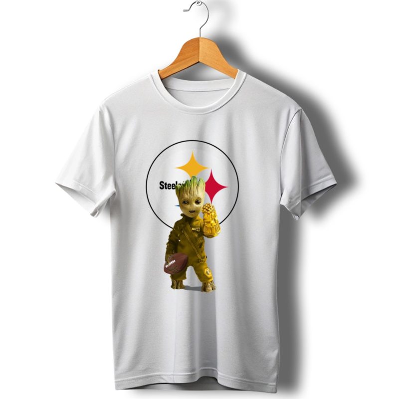 Pittsburgh Steelers Groot Football Infinity Gauntlet Fan T Shirt 1 T Shirt 1