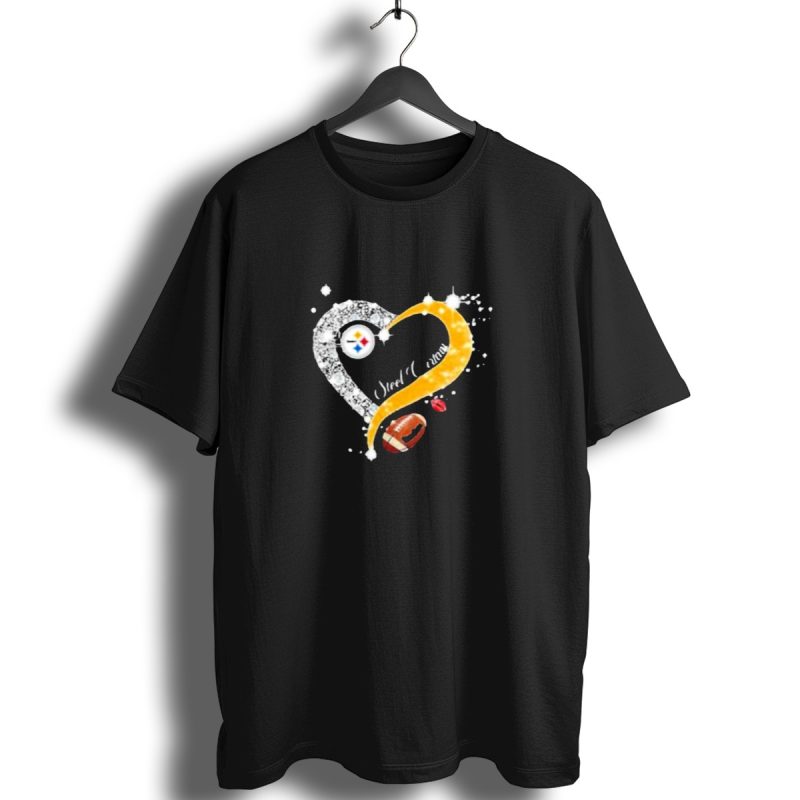 Pittsburgh Steelers Heart Diamonds Steel Curtain Football T Shirt 1 T Shirt 1