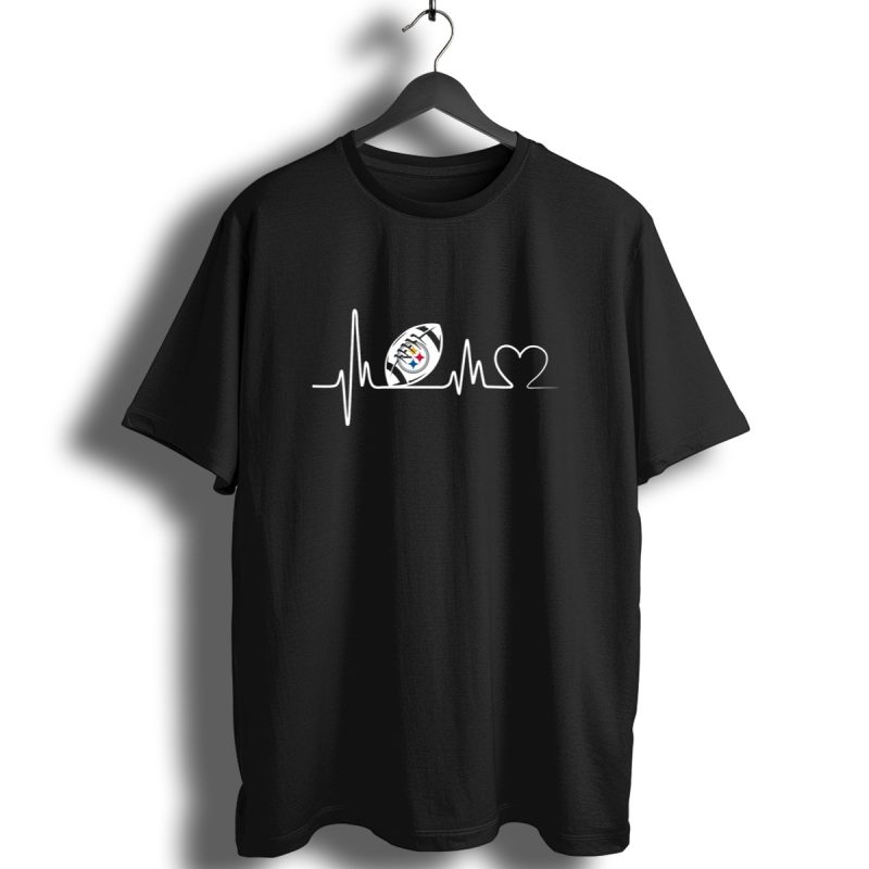 Pittsburgh Steelers Heartbeat Football Logo Passion T Shirt 1 T Shirt 1