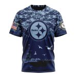 Pittsburgh Steelers Honor Us Navy Veterans AOP T-Shirt