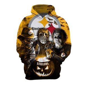 Pittsburgh Steelers Horror Night Halloween AOP Hoodie