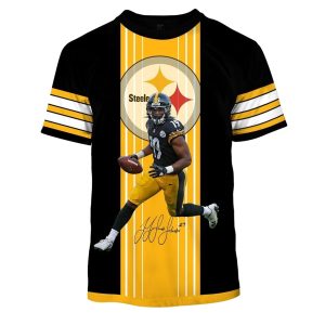 Pittsburgh Steelers Juju Smith Schuster No 19 AOP T-Shirt