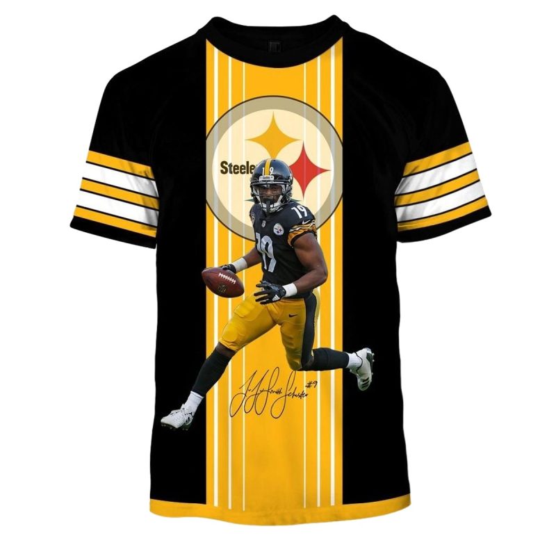 Pittsburgh Steelers Juju Smith Schuster No 19 Aop T Shirt 1