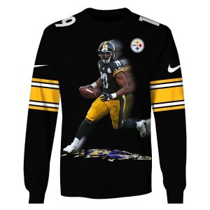 Pittsburgh Steelers Juju Smith Schuster No 19 Jerseys Memories AOP Sweatshirt