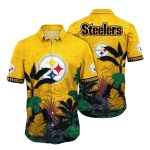 Pittsburgh Steelers Jungle Wild Foliage Hawaiian Shirt