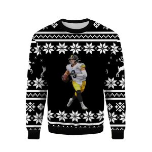 Pittsburgh Steelers Kenny Pickett Black Ugly Sweater