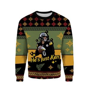 Pittsburgh Steelers Kenny Pickett He'S Just Ken Ugly Sweater