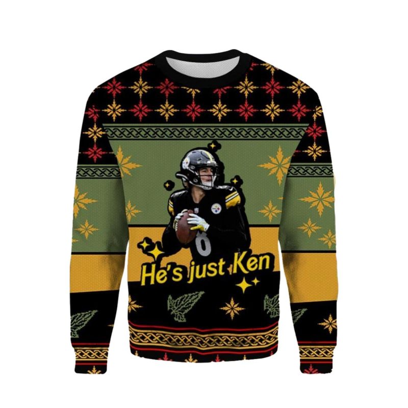Pittsburgh Steelers Kenny Pickett Hes Just Ken Ugly Sweater 1