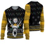 Pittsburgh Steelers Logo And Reindeer Santa Claus Ugly Sweater