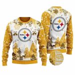 Pittsburgh Steelers Logo And Xmas Pattern Ugly Sweater
