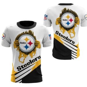 Pittsburgh Steelers Logo In My Heart AOP T-Shirt