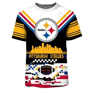 Pittsburgh Steelers Logo Lovely Since 1933 AOP T-Shirt