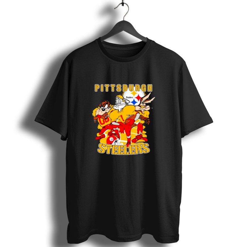 Pittsburgh Steelers Looney Tunes Bugs Taz Daffy Football Team T Shirt 1 T Shirt 1