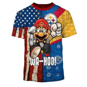 Pittsburgh Steelers Mario Wa Hoo AOP T-Shirt