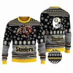 Pittsburgh Steelers Mascot And Helmet Ugly Sweater