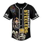 Pittsburgh Steelers Mascot Here We Go Baseball Jersey