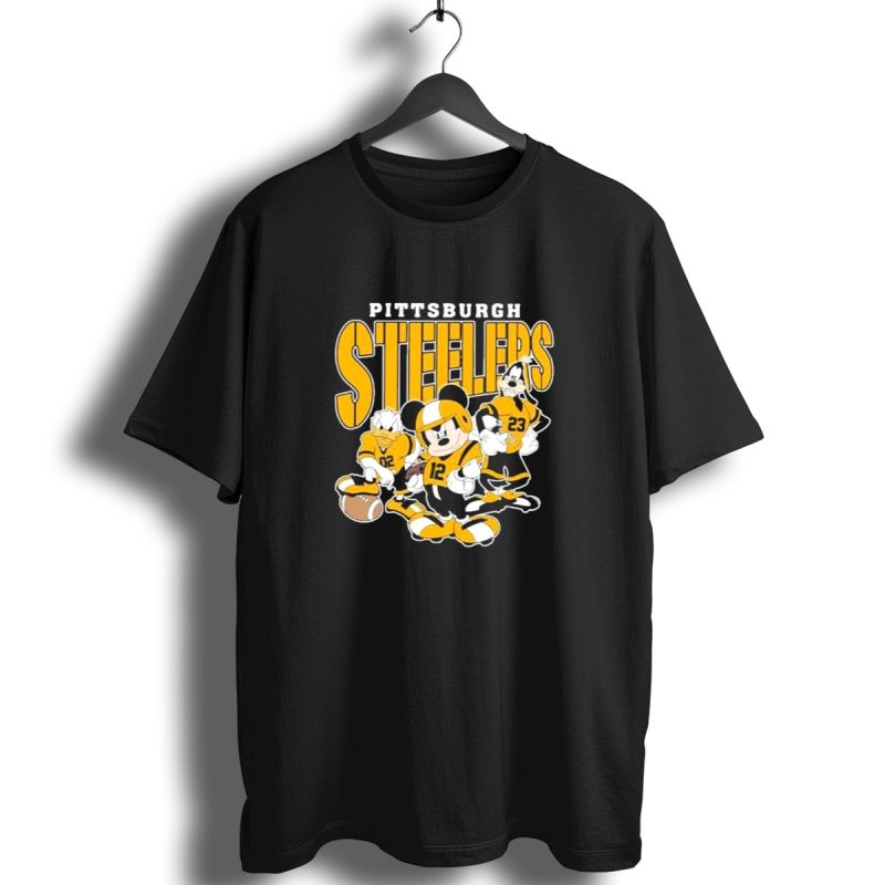 Pittsburgh Steelers Mickey Mouse Donald Duck Goofy Football Team T Shirt 1 T Shirt 1