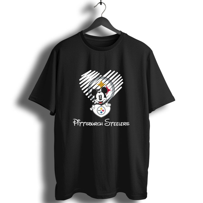Pittsburgh Steelers Mickey Mouse Heart T Shirt 1 T Shirt 1