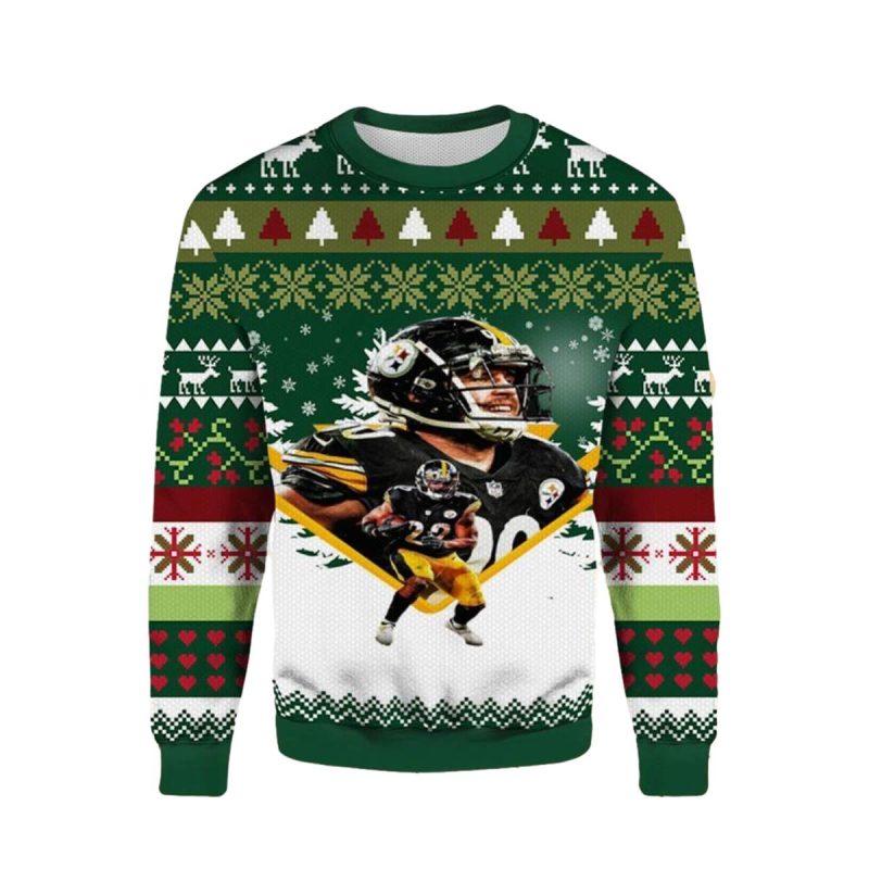 Pittsburgh Steelers Najee Harris Tj Watt Ugly Sweater 1