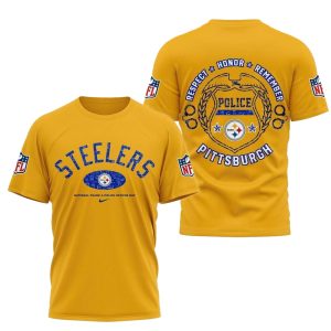Pittsburgh Steelers National Thank A Police Officer Day AOP T-Shirt