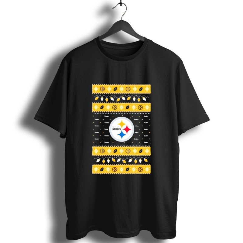 Pittsburgh Steelers Nfl Christmas 2024 Holiday Lights Ugly T Shirt 1 T Shirt 1