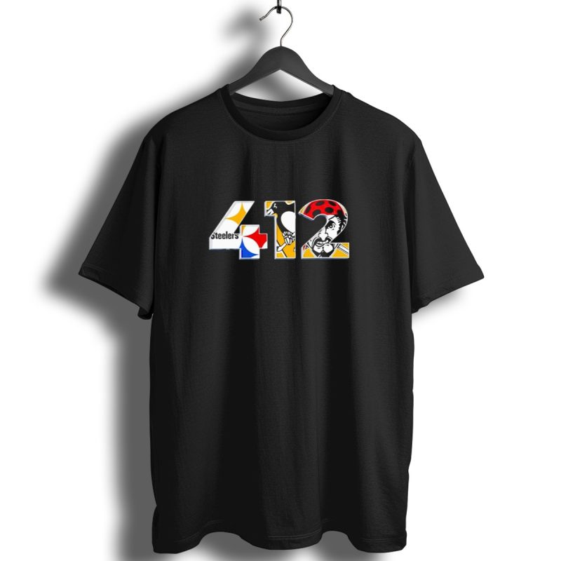 Pittsburgh Steelers Penguins Pirates 412 Logo Collage T Shirt 1 T Shirt 1