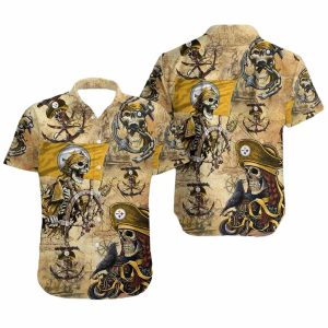Pittsburgh Steelers Pirates Retro Summer 2025 Hawaiian Shirt