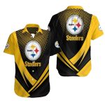 Pittsburgh Steelers Polka Dot Party Yellow Black Hawaiian Shirt