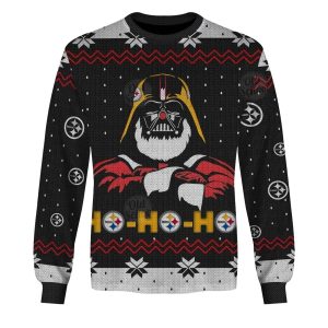 Pittsburgh Steelers Santa Darth Vader Christmas Ugly Sweater AOP Sweatshirt