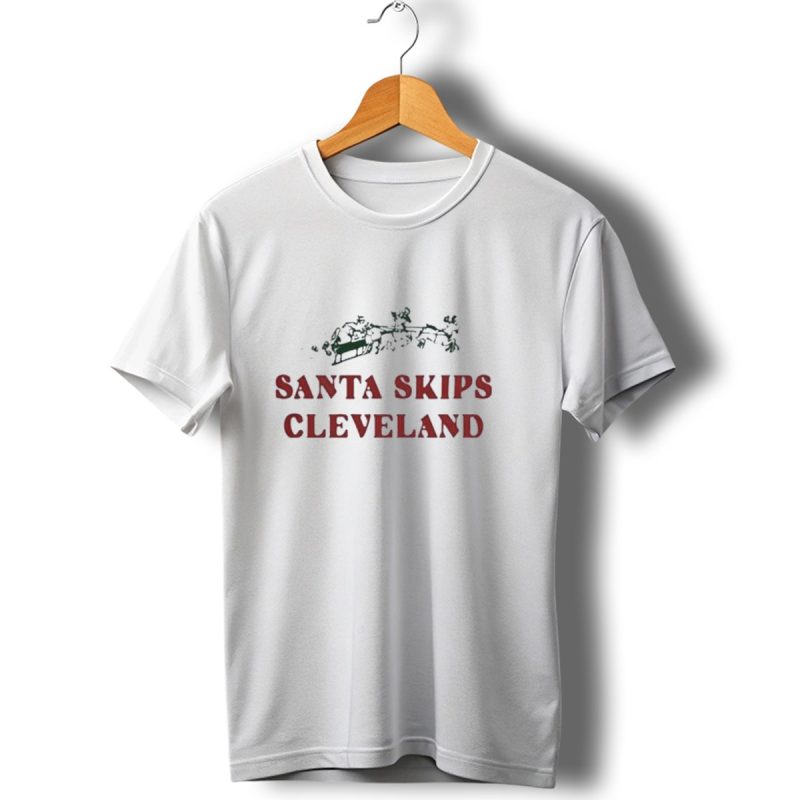 Pittsburgh Steelers Santa Skips Cleveland Ol Max Scharping T Shirt 1 T Shirt 1