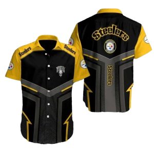 Pittsburgh Steelers Sharp Contrast Striking Hawaiian Shirt