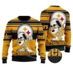 Pittsburgh Steelers Snoopy Dabbing Ugly Sweater