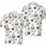 Pittsburgh Steelers State And Tropical White Hawaiian Shirt