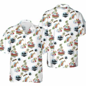 Pittsburgh Steelers State And Tropical White Hawaiian Shirt