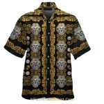 Pittsburgh Steelers Sugar Skull And Gold Pattern Hawaiian Shirt