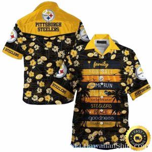 Pittsburgh Steelers Sunset Festivities Family Hawaiian Shirt