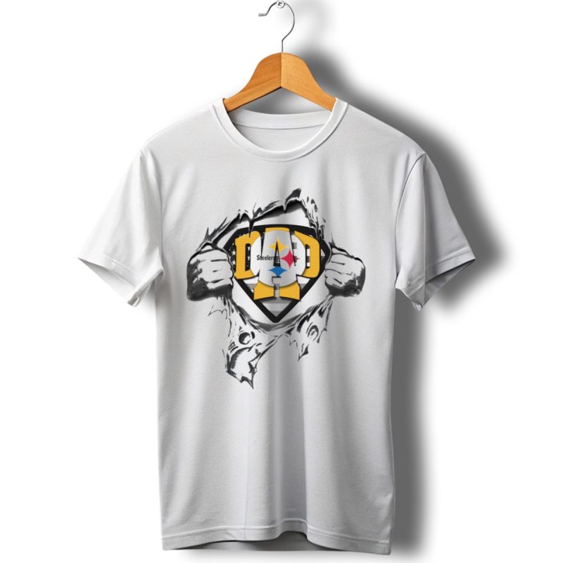 Pittsburgh Steelers Superdad Shield T Shirt 1 T Shirt 1