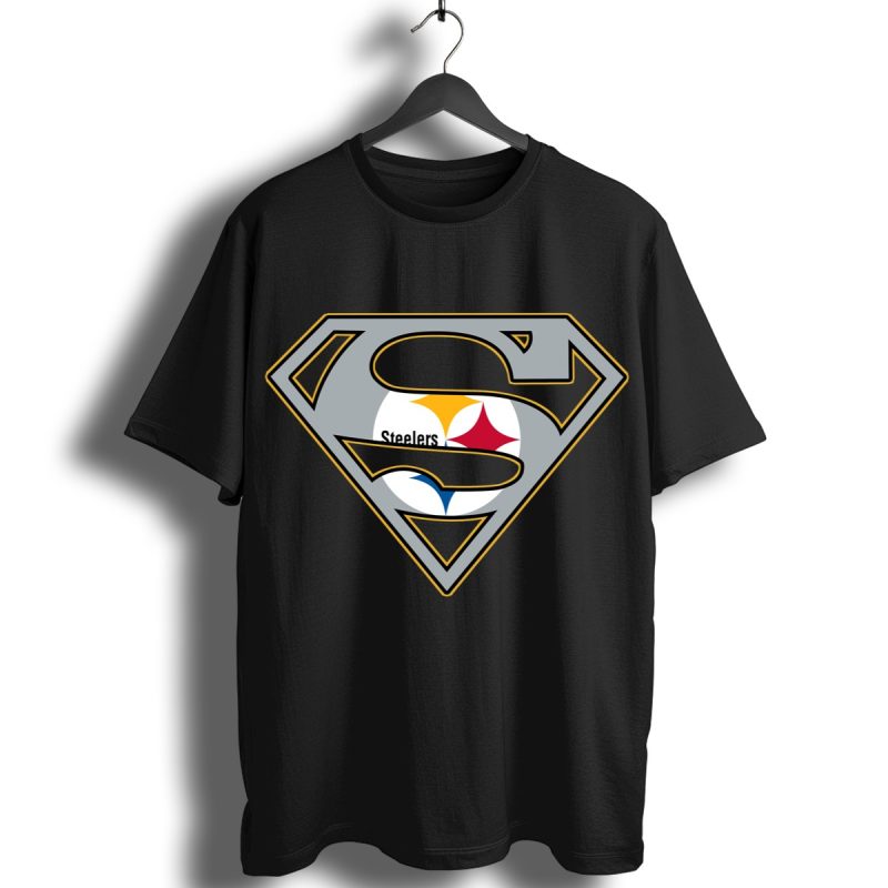Pittsburgh Steelers Superman Logo T Shirt T Shirt 1
