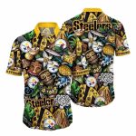 Pittsburgh Steelers Surf And Turf Tailgate Hawaiian Shirt