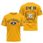 Pittsburgh Steelers Teacher Appreciation Night Yellow AOP T-Shirt