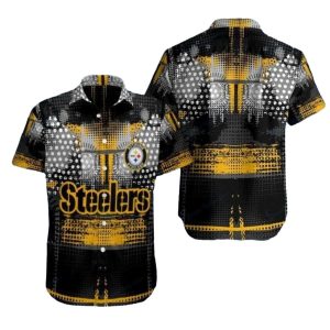 Pittsburgh Steelers Tech Inspired Black Hawaiian Shirt