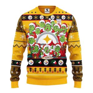 Pittsburgh Steelers The Gricnh Faces Ugly Sweater