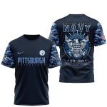Pittsburgh Steelers The Navy 250Th Celebration AOP T-Shirt