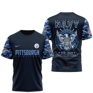 Pittsburgh Steelers The Navy 250Th Celebration AOP T-Shirt