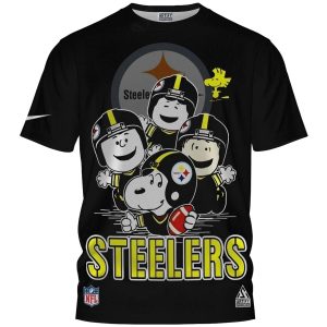 Pittsburgh Steelers The Peanuts Snoopy Player AOP T-Shirt