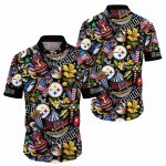 Pittsburgh Steelers Tiki Carnival And Football Fest Hawaiian Shirt